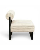 Fauteuil IRO tissu texturé à motifs beige