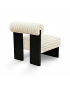 Fauteuil IRO tissu texturé à motifs beige