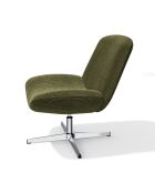Fauteuil VIVY pivotant velours côtelé kaki