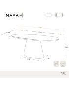Table à manger ACIA Noyer - 200cm