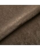 Fauteuil SEVENTY tissu tramé toucher doux marron glacé