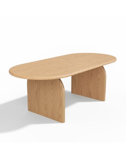 Table à manger extensible SOLA frêne clair -180cm