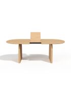 Table à manger extensible SOLA frêne clair -180cm