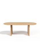 Table à manger extensible SOLA frêne clair -180cm