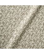 Pouf ARO tissu bouclé à motifs beige
