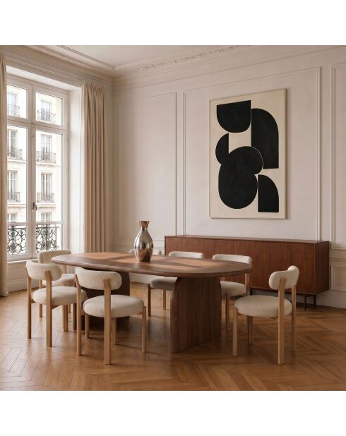 Table à manger extensible SOLA noyer - 180cm
