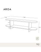 Meuble TV AROA Noyer - 180cm