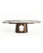 Table à manger extensible HALO Pandora et pieds bronze - 180/260cm