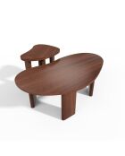 Lot de 2 tables basses gigognes SEVA Noyer