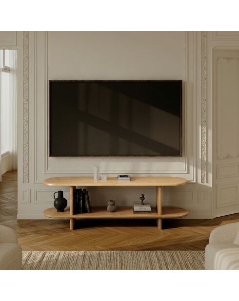 Meuble TV AROA frêne clair - 180cm
