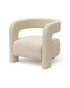 Fauteuil GABY velours texturé beige