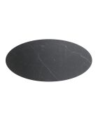Table à manger fixe PARMA Céramique noire et pieds noirs - 240cm