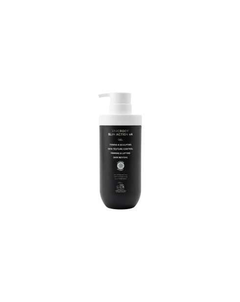 Unicbody Slim Action Körpergel, 250 ml, 4 Stück