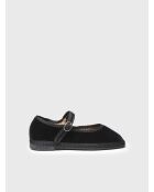 Ballerines en coton Cloe noires