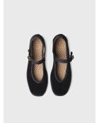 Ballerines en coton Cloe noires