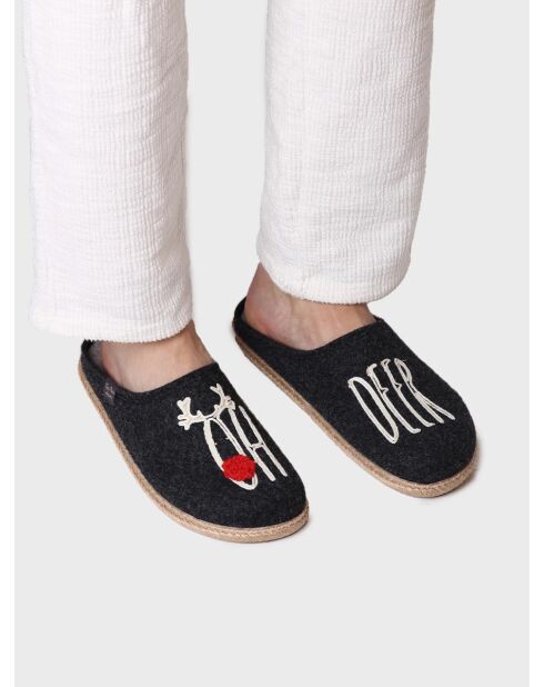 Chaussons d'intérieur Tobi noirs