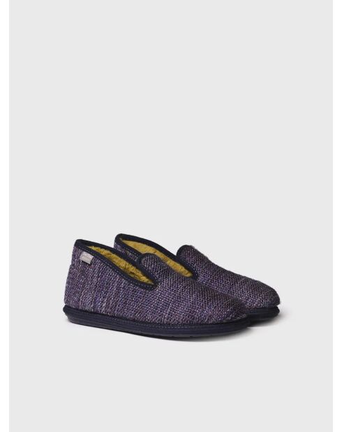Chaussons d'intérieur Teo bleu marine