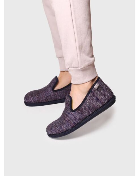 Chaussons d'intérieur Teo bleu marine