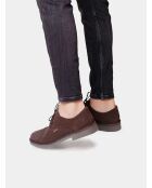 Derbies en cuir Jeff marron