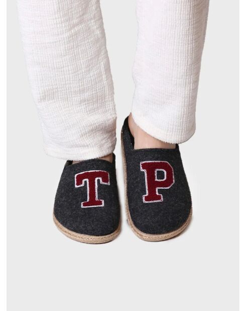 Chaussons d'intérieur Tobi gris foncé