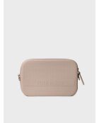 Bolso de mano de piel Ginger beige
