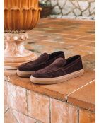 Baskets en cuir Joan marron
