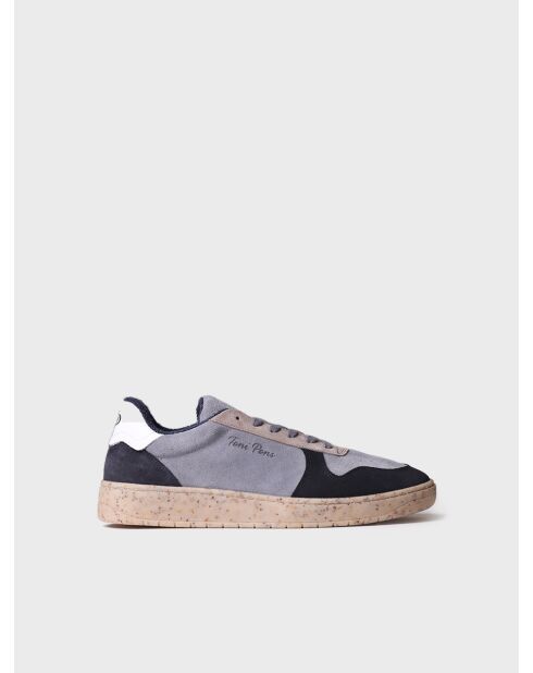 Baskets en cuir Daniel bleues