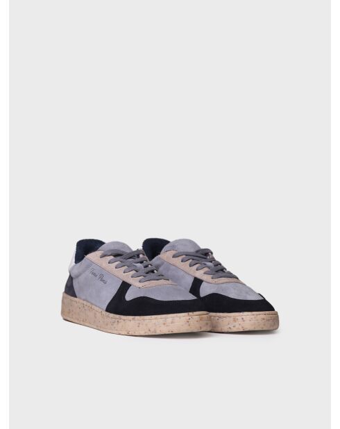 Baskets en cuir Daniel bleues