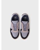 Baskets en cuir Daniel bleues