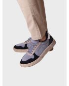Baskets en cuir Daniel bleues