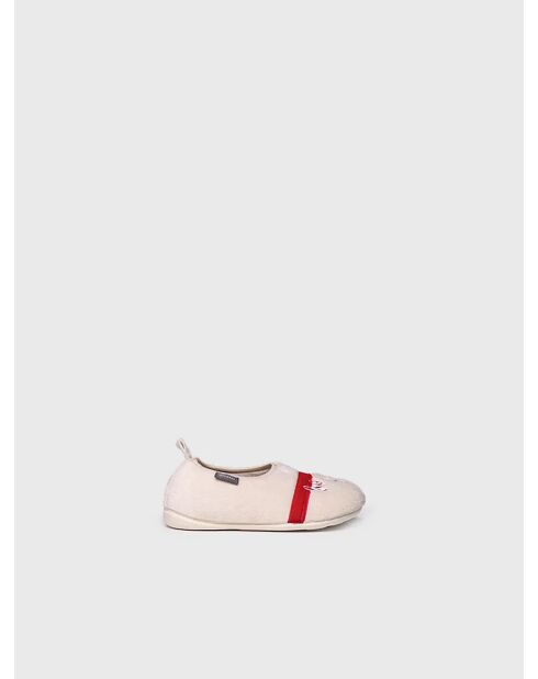 Chaussons d'intérieur Lezo écrus
