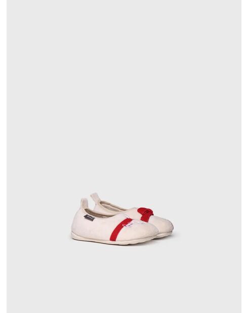 Chaussons d'intérieur Lezo écrus