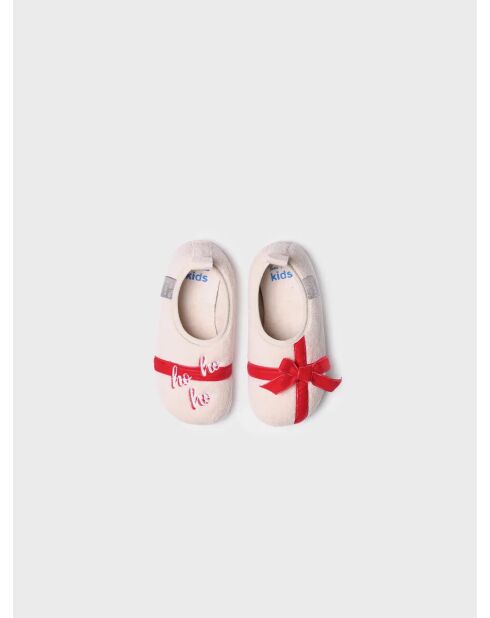 Chaussons d'intérieur Lezo écrus