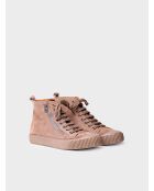 Baskets en cuir Garda taupe