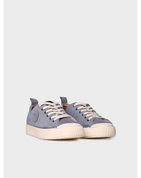 Baskets en cuir Giza denim