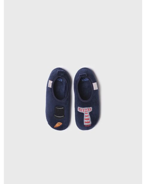 Chaussons d'intérieur Lezo bleu marine