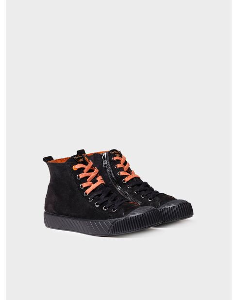 Baskets en cuir Garda noires