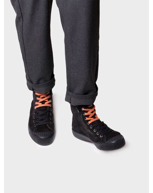 Baskets en cuir Garda noires
