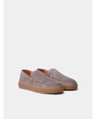 Baskets en cuir Joan taupe