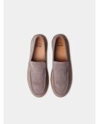 Baskets en cuir Joan taupe