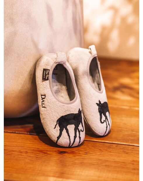 Chaussons d'intérieur Elefant gris
