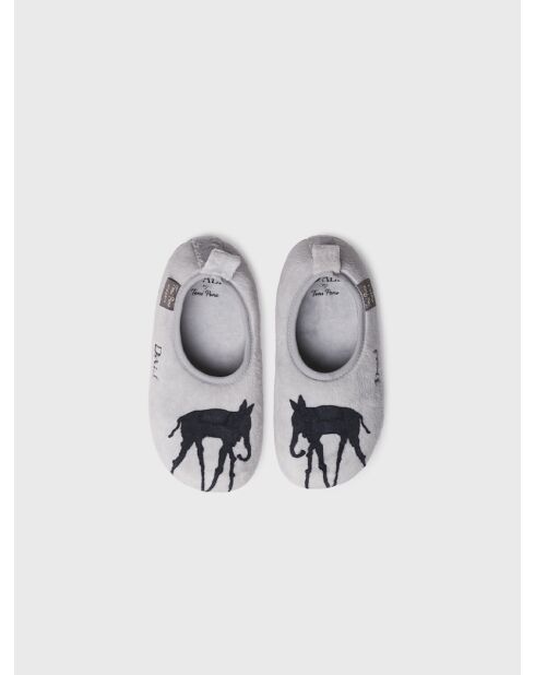 Chaussons d'intérieur Elefant gris