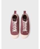 Bordeauxrode leren sneakers van Genova