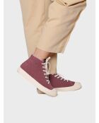 Bordeauxrode leren sneakers van Genova
