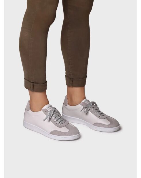 Baskets en cuir Naida grises