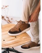 Baskets en cuir Dublin camel