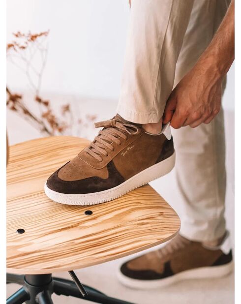 Baskets en cuir Dublin camel