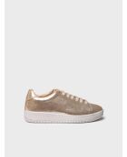 Zapatillas Ariadna de piel dorada