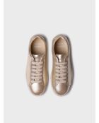 Zapatillas Ariadna de piel dorada
