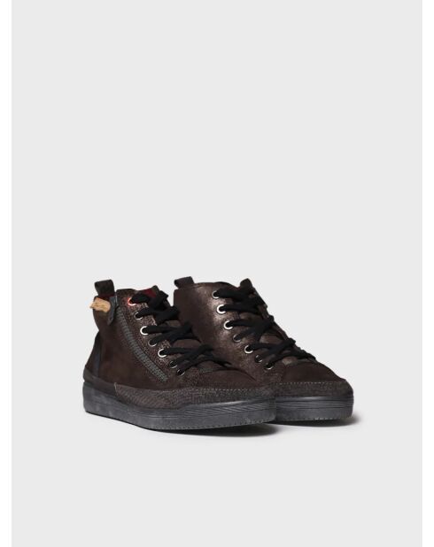 Zapatillas de piel Gaby Plomb